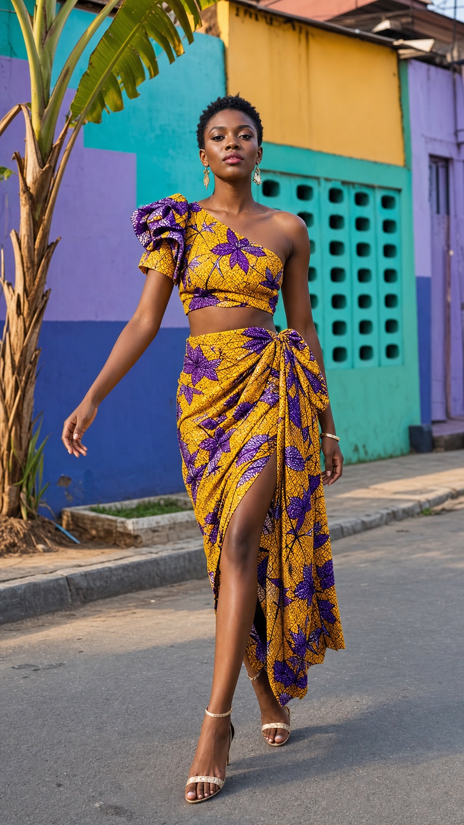 Nigerian fashion creator styling outfits